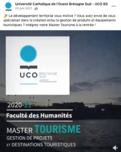 Promotion du Master Tourisme